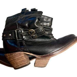 Steve Madden Block Heel Cowgirl Booties